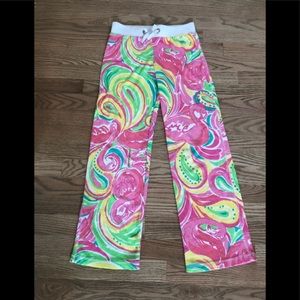 Girls Lilly Pulitzer towel pants!